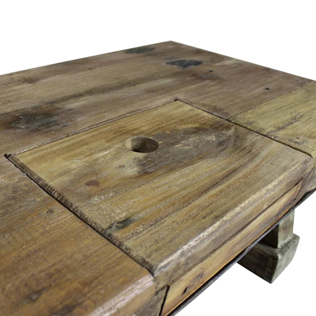 Reclaimed Solid Coffee Table 90x50x35cm by vidaXL