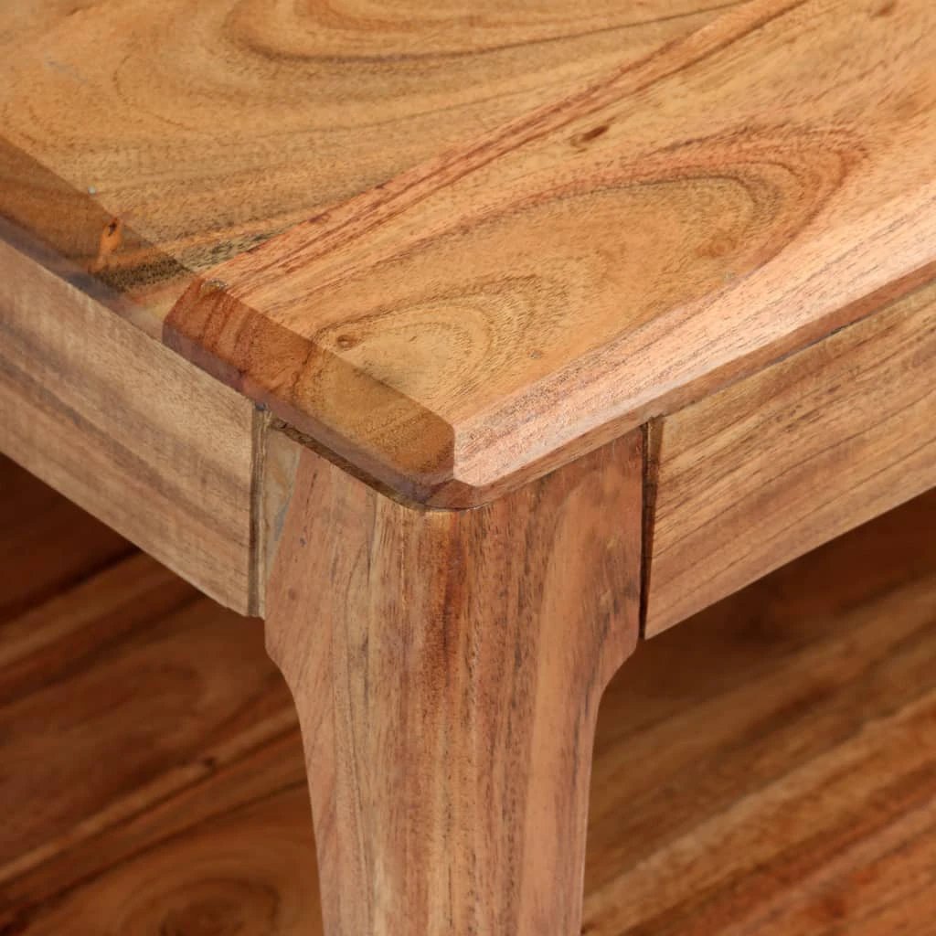 vidaXL vidaXL Coffee Table 88x50x38 cm Solid Acacia Wood Handmade Rustic For Living Room - Coffee Table