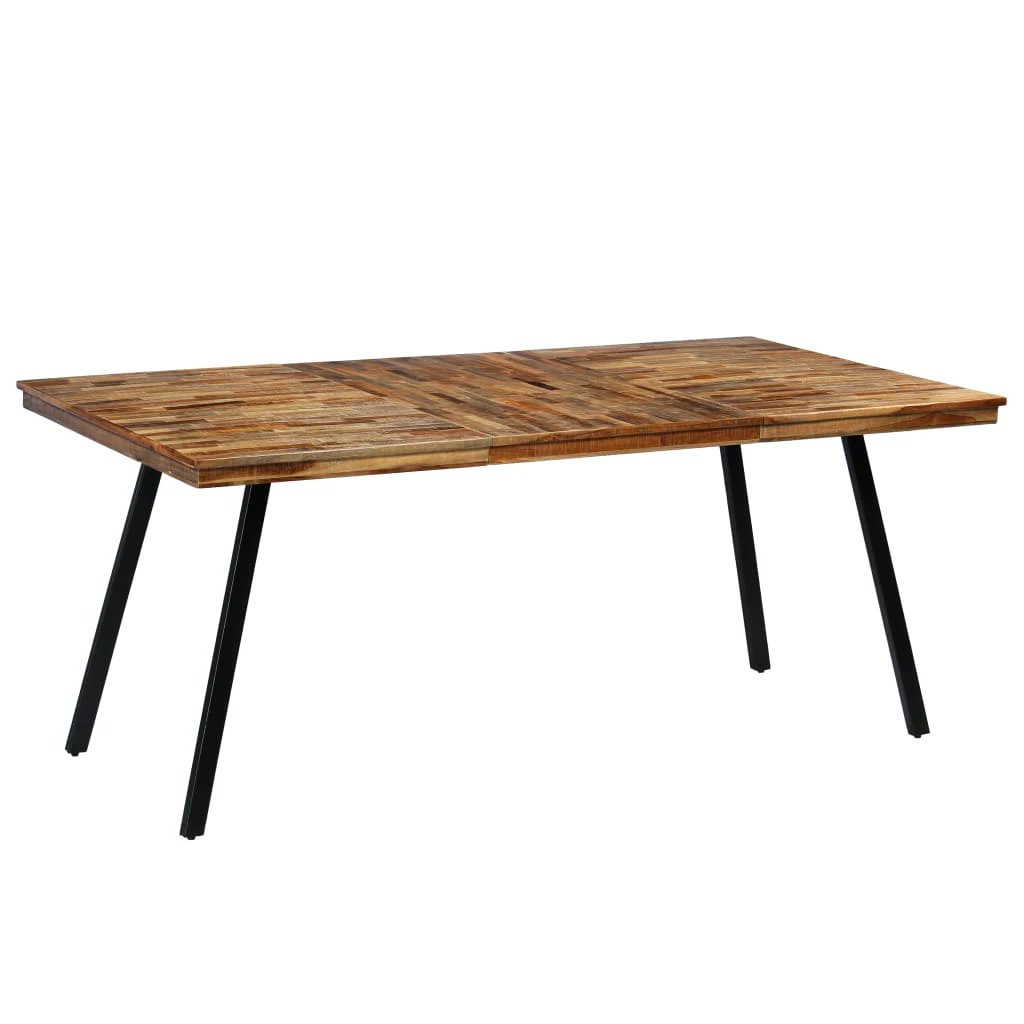 vidaXL Eco Dining Table 180x90x76 Reclaimed Teak For Homes - Dining Table