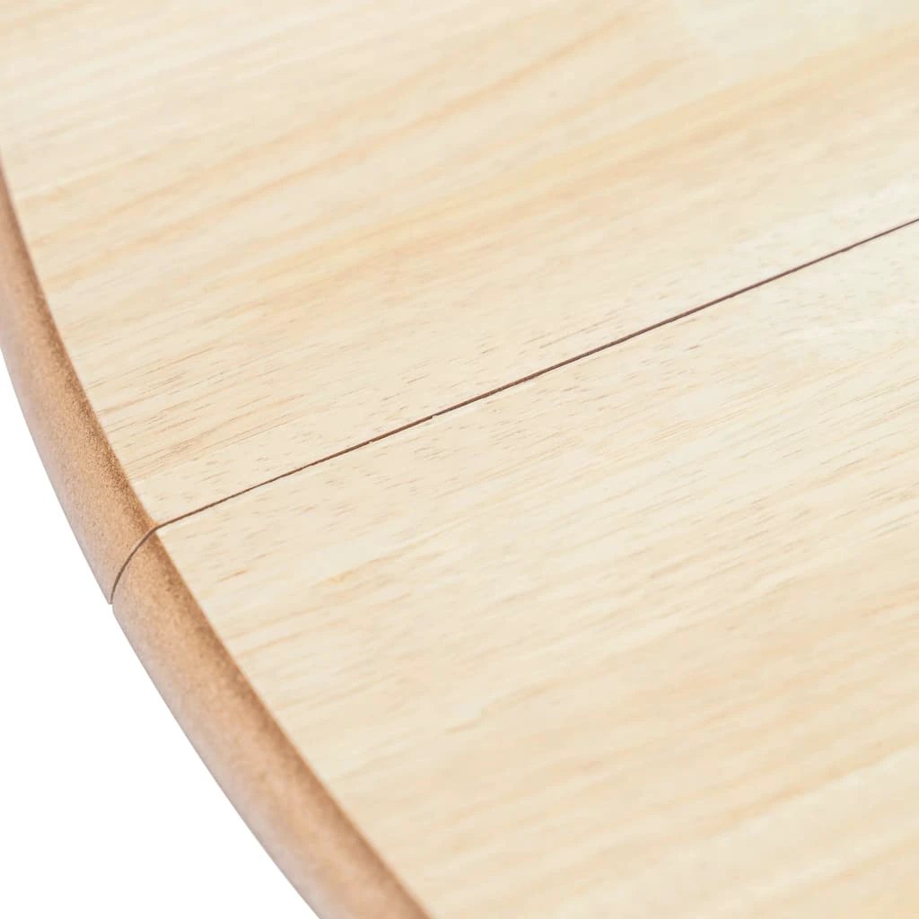 vidaXL Dining Table White 106 cm Solid Rubber Wood by vidaXL
