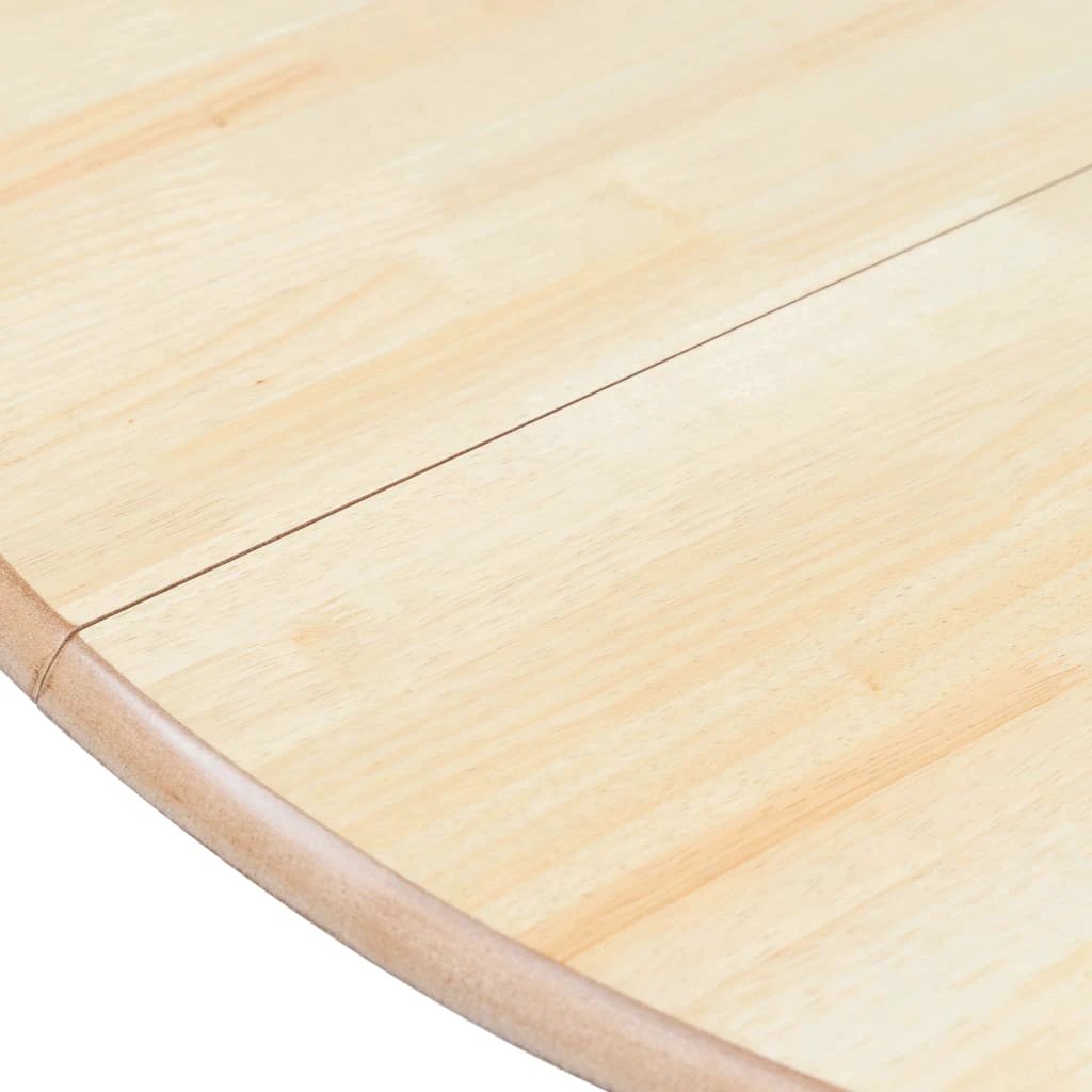 vidaXL Dining Table White 106 cm Solid Rubber Wood by vidaXL