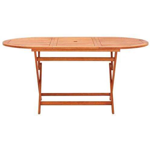 vidaXL vidaXL 7 Piece Outdoor Dining Set Grey Solid Eucalyptus Wood and Textilene - Garden Set