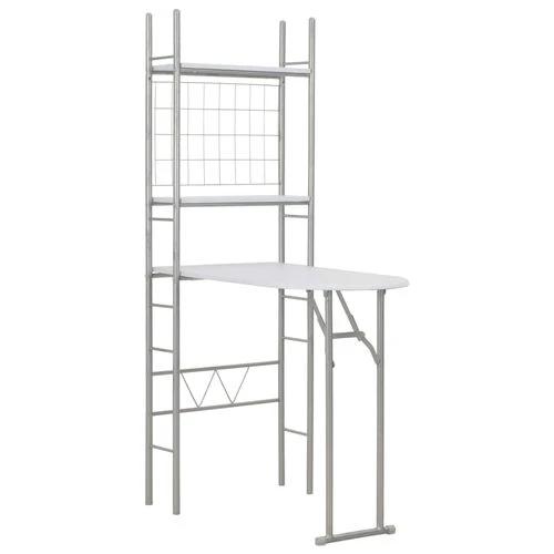 vidaXL 3 Piece Folding Dining Set with Storage Rack for Space-Saving Solutions in Homes and Restaurants by vidaXL