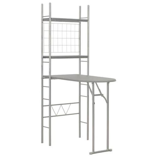 vidaXL vidaXL 3 Piece Folding Dining Set with Storage Rack for Space-Saving Solutions in Homes and Restaurants -