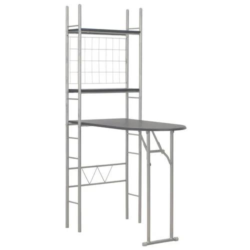 vidaXL vidaXL 3 Piece Folding Dining Set with Storage Rack for Space-Saving Solutions in Homes and Restaurants -