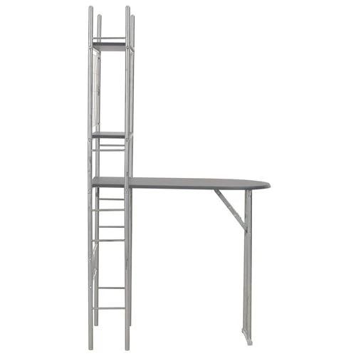vidaXL vidaXL 3 Piece Folding Dining Set with Storage Rack for Space-Saving Solutions in Homes and Restaurants -