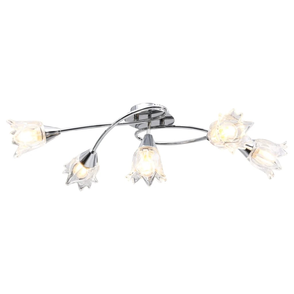 VidaXL Ceiling Lamp 5 Light Tulip Shades Home by vidaXL