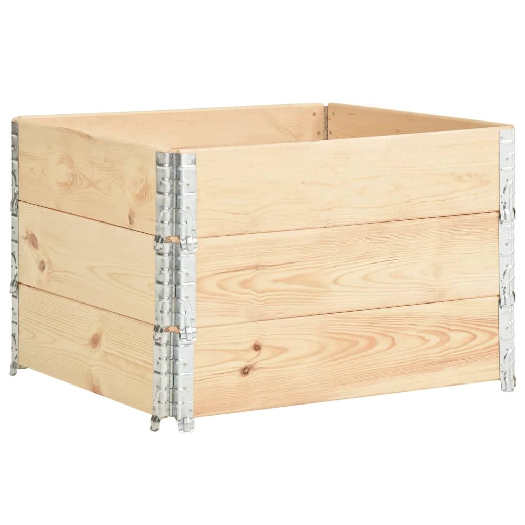 vidaXL vidaXL Raised Bed 60x80 cm Solid Pine Wood (310048) - Raised Beds