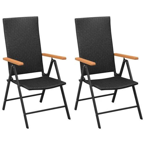 vidaXL 3 Piece Garden Dining Set with Weather-Resistant PE Rattan and Stylish WPC Armrests for Outdoor Entertaining by vidaXL