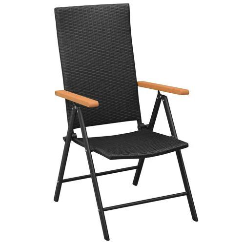 vidaXL vidaXL 3 Piece Garden Dining Set with Weather-Resistant PE Rattan and Stylish WPC Armrests for Outdoor Entertaining - Garden Set