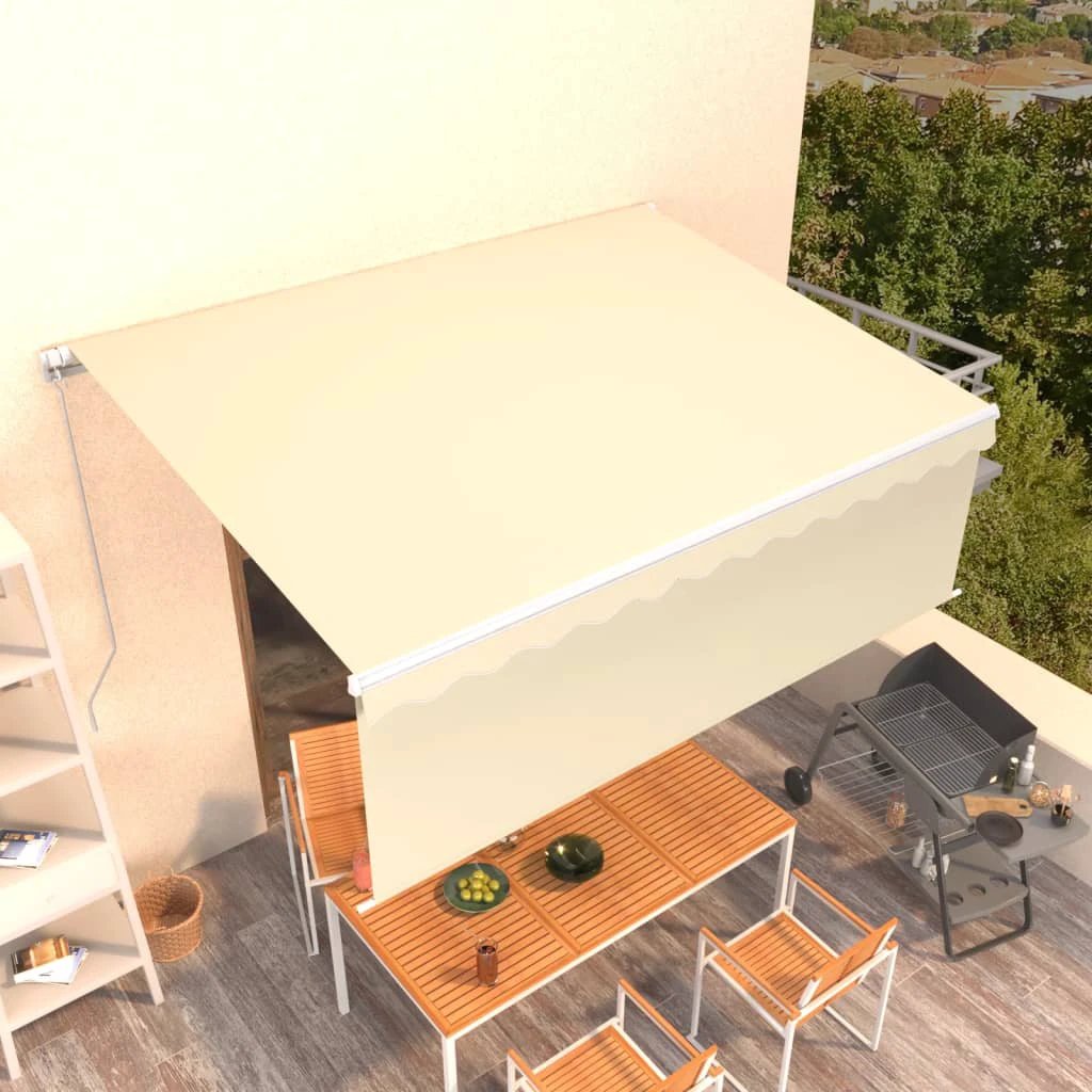 VidaXL Awning 3x2.5m Blue White Outdoor by vidaXL
