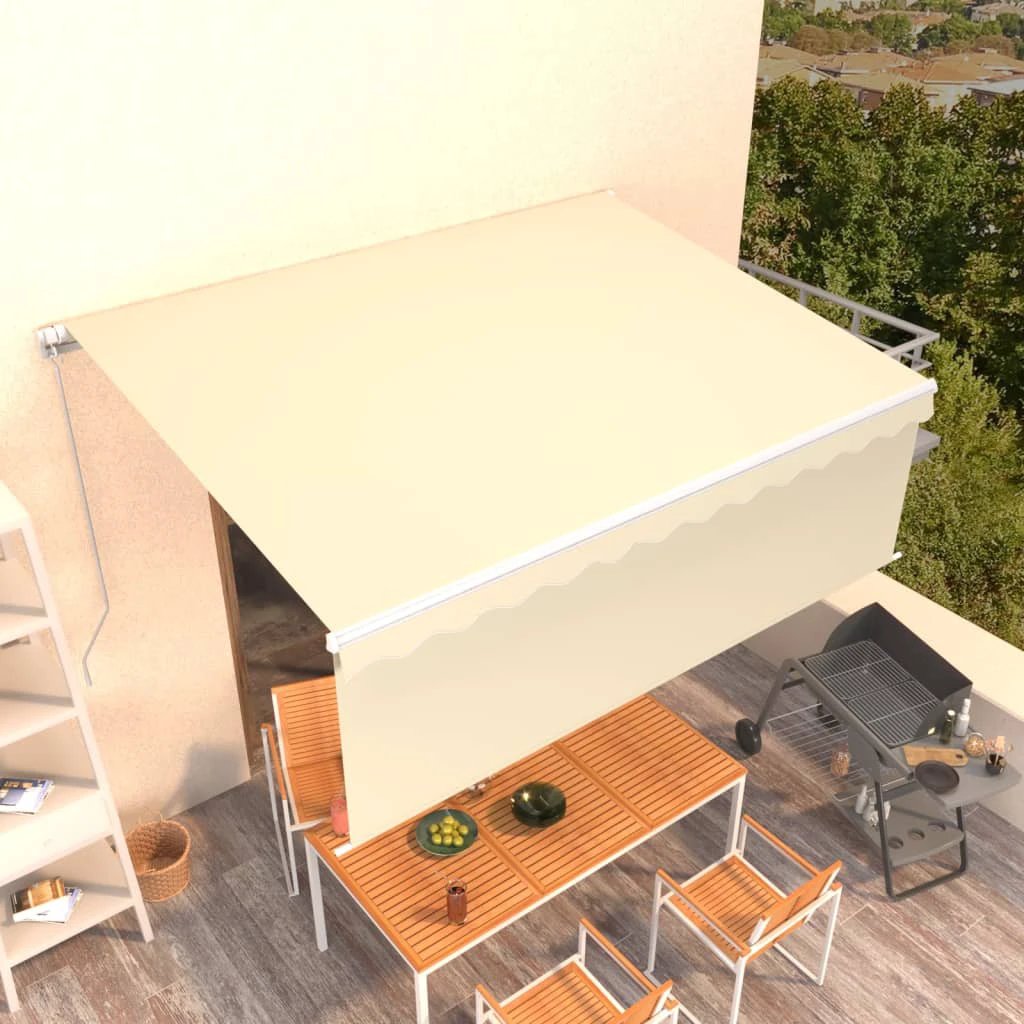VidaXL Awning 3x2.5m Blue White Outdoor by vidaXL