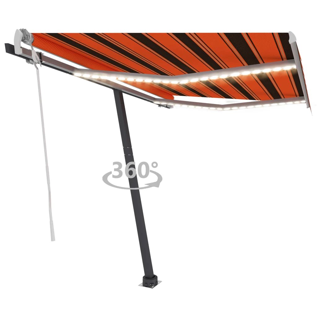 VidaXL Retractable Awning 300x250 LED Patio by vidaXL