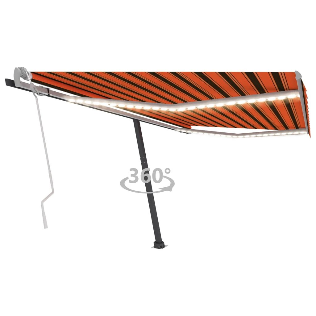 vidaXL VidaXL Retractable Awning 300x250 LED Patio - Cover