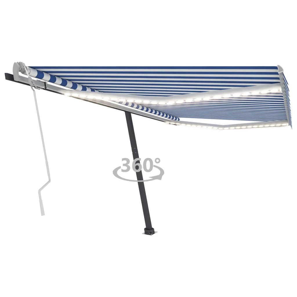 vidaXL VidaXL Retractable Awning 300x250 LED Patio - Cover