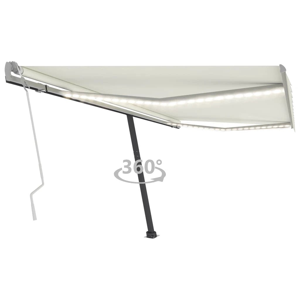 vidaXL VidaXL Retractable Awning 300x250 LED Patio - Cover