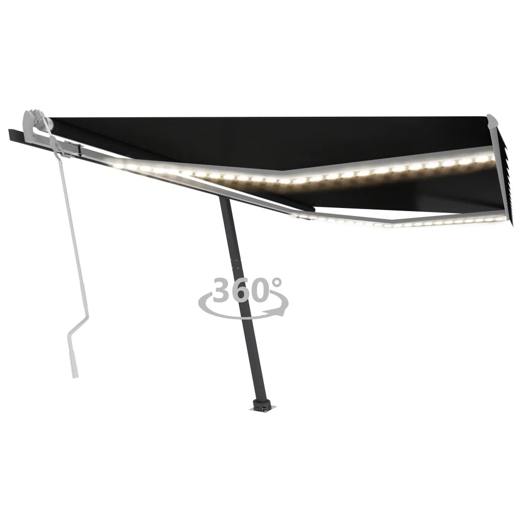 vidaXL VidaXL Retractable Awning 300x250 LED Patio - Cover