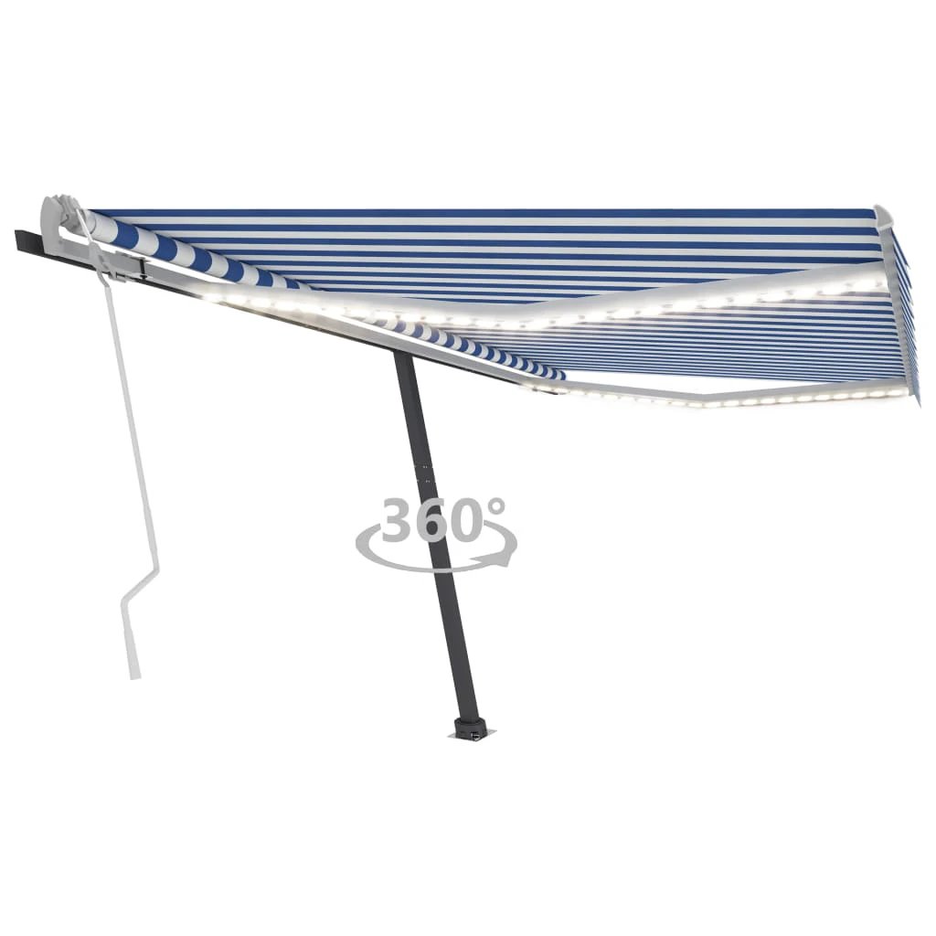 vidaXL VidaXL Retractable Awning 300x250 LED Patio - Cover