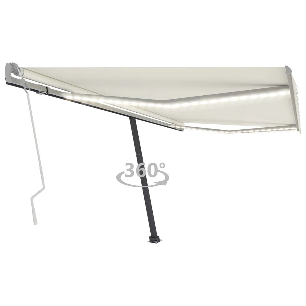 vidaXL VidaXL Retractable Awning 300x250 LED Patio - Cover