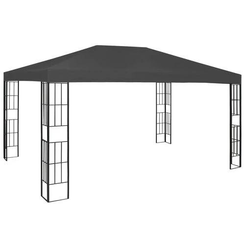 vidaXL Gazebo 3x3 m with LED String Lights for Outdoor Gatherings and Shade by vidaXL