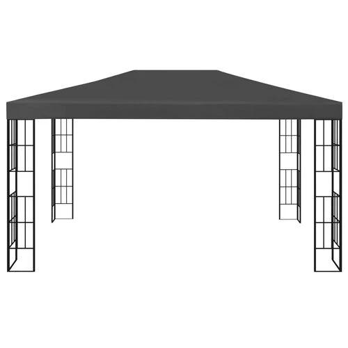 vidaXL Gazebo 3x3 m with LED String Lights for Outdoor Gatherings and Shade by vidaXL