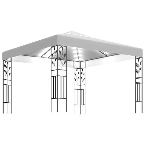 vidaXL vidaXL Gazebo 3x3 m with LED String Lights for Outdoor Gatherings and Shade - Gazebos