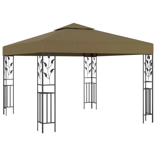 vidaXL vidaXL Gazebo 3x3 m with LED String Lights for Outdoor Gatherings and Shade - Gazebos