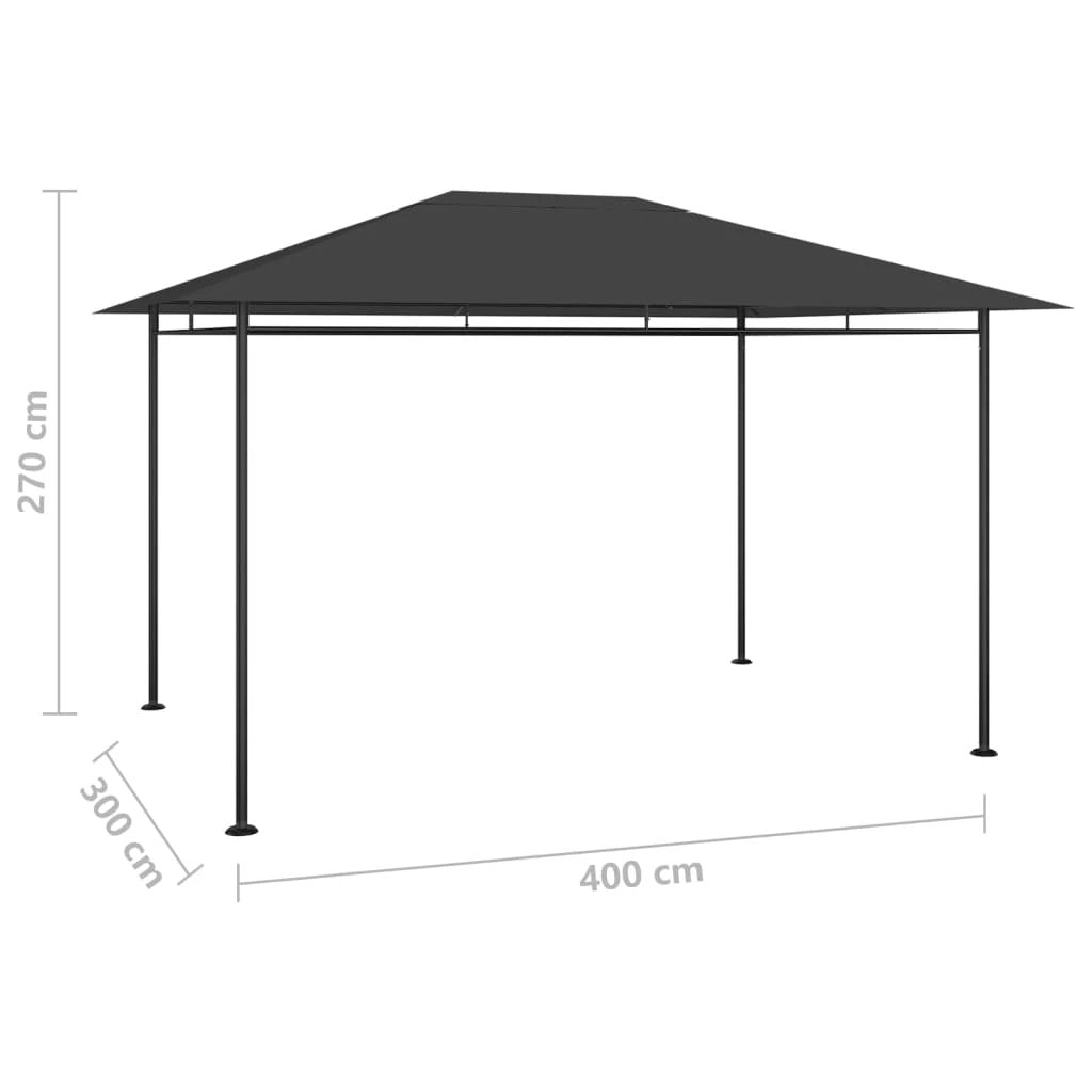 Gazebo 4x3x2.7 m Cream, Taupe & Anthracite 180 g/m² by vidaXL