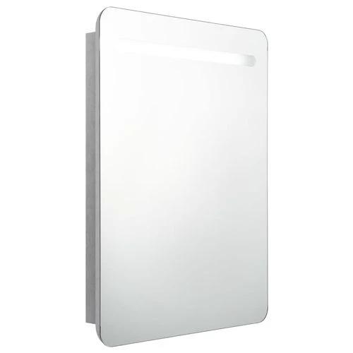 vidaXL LED Bathroom Mirror Cabinet 60x11x80 cm with Soft Illumination for Modern Home Decor - Bathroom Lights