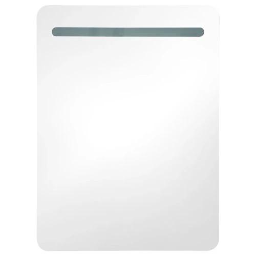 vidaXL LED Bathroom Mirror Cabinet 60x11x80 cm with Soft Illumination for Modern Home Decor - Bathroom Lights