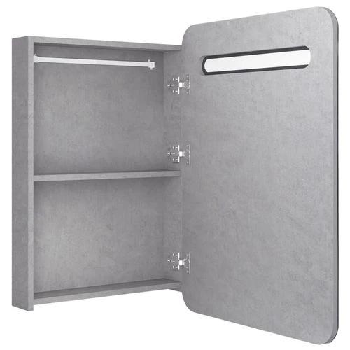 vidaXL LED Bathroom Mirror Cabinet 60x11x80 cm with Soft Illumination for Modern Home Decor - Bathroom Lights