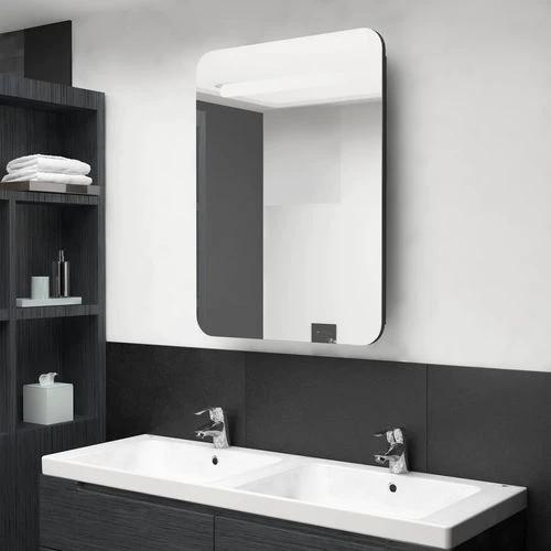 LED Bathroom Mirror Cabinet 60x11x80 cm with Soft Illumination for Modern Home Decor by vidaXL