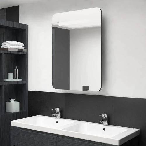 vidaXL LED Bathroom Mirror Cabinet 60x11x80 cm with Soft Illumination for Modern Home Decor - Bathroom Lights