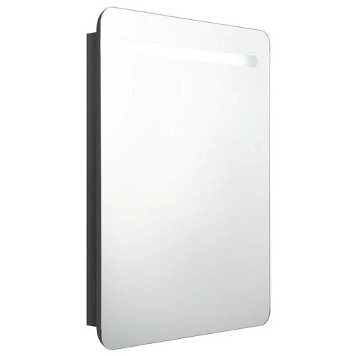 vidaXL LED Bathroom Mirror Cabinet 60x11x80 cm with Soft Illumination for Modern Home Decor - Bathroom Lights