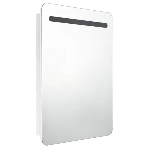 vidaXL LED Bathroom Mirror Cabinet 60x11x80 cm with Soft Illumination for Modern Home Decor - Bathroom Lights
