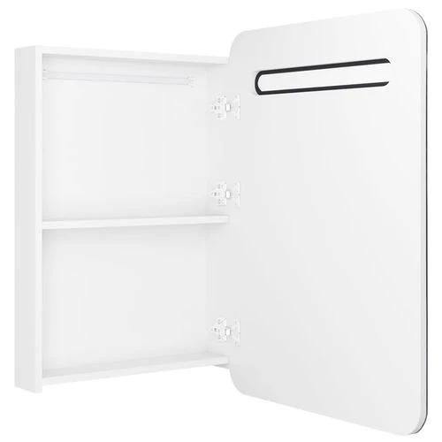 vidaXL LED Bathroom Mirror Cabinet 60x11x80 cm with Soft Illumination for Modern Home Decor - Bathroom Lights