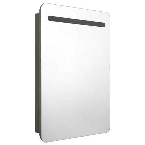 vidaXL LED Bathroom Mirror Cabinet 60x11x80 cm with Soft Illumination for Modern Home Decor - Bathroom Lights