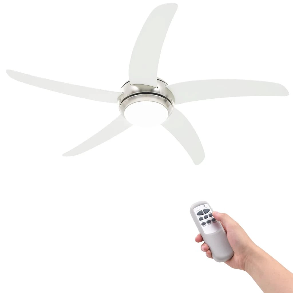 VidaXL Ceiling Fan With Light 128cm Remote Control Modern Decor For Living Room Accent by vidaXL