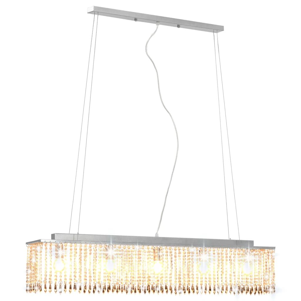 vidaXL Crystal Ceiling Lamp 104cm Crystal Beads Dining - Ceiling Lights