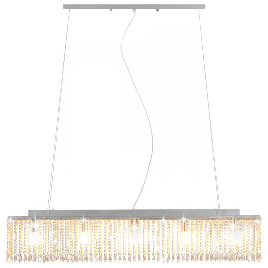 vidaXL Crystal Ceiling Lamp 104cm Crystal Beads Dining - Ceiling Lights