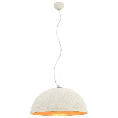 vidaXL Pendant Lamp White and Silver Ø50 cm E27 by vidaXL