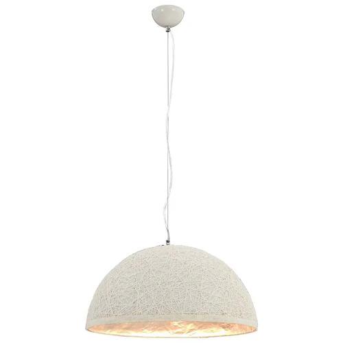vidaXL Pendant Lamp White and Silver Ø50 cm E27 by vidaXL
