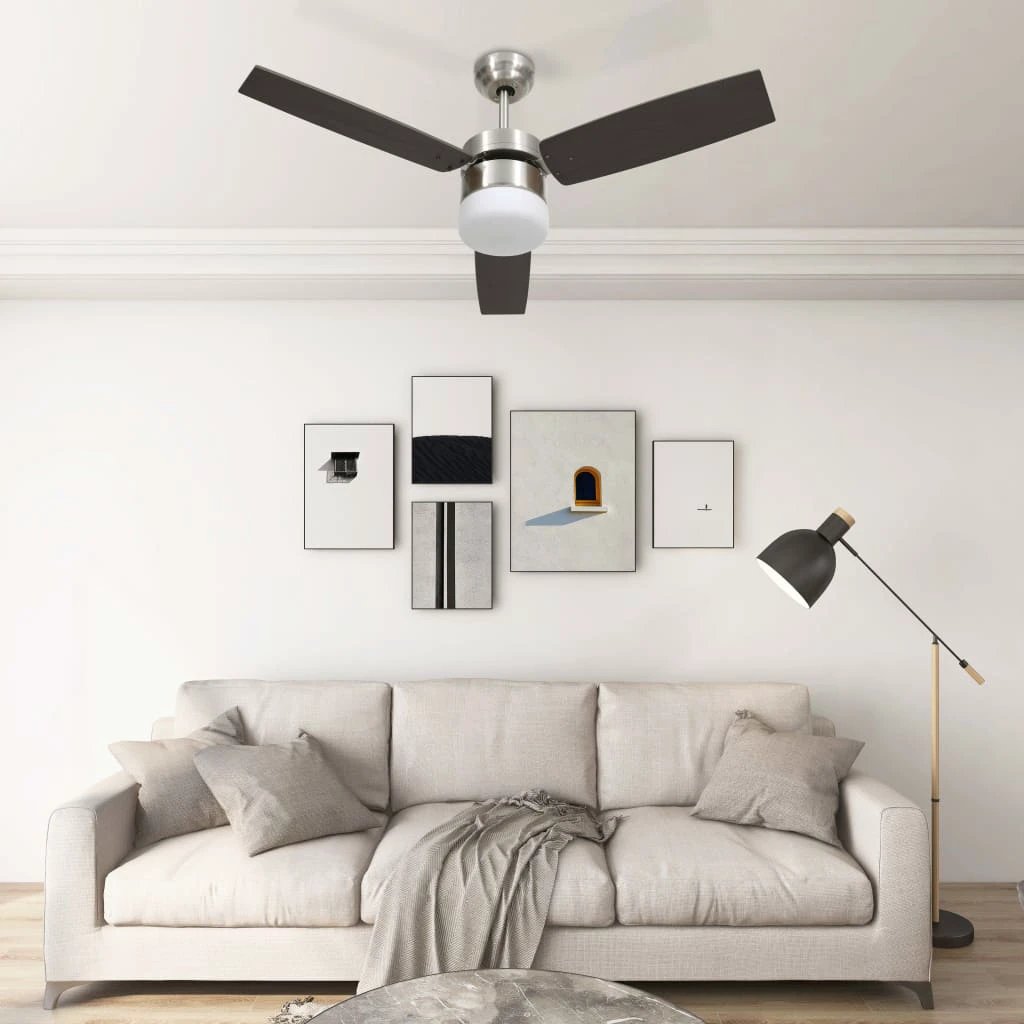 vidaXL Ceiling Fan 108 cm Light Remote LivingRoom by vidaXL