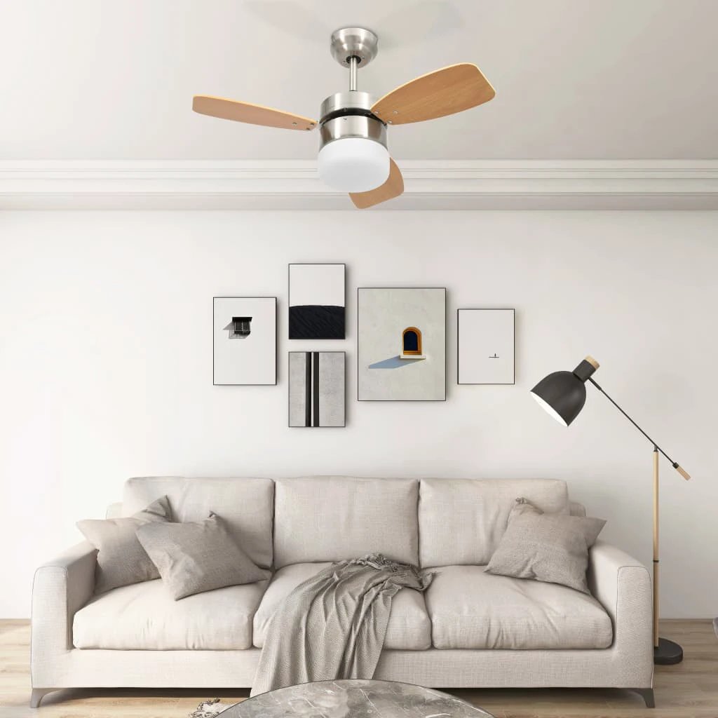 vidaXL Ceiling Fan 108 cm Light Remote LivingRoom by vidaXL