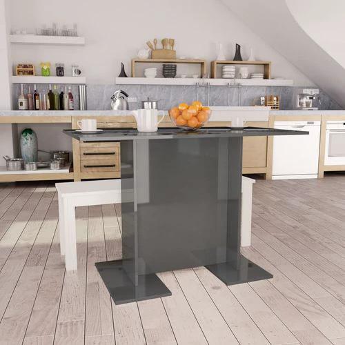 vidaXL vidaXL Dining Table 110x60x75 cm Engineered Wood Modern Design for Stylish Dining Spaces - Uncategorized Dining Table
