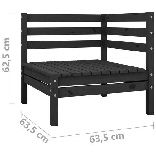 vidaXL Modular Corner Sofa 150x150 cm Solid Pinewood with Sturdy Design for Outdoor Relaxation by vidaXL