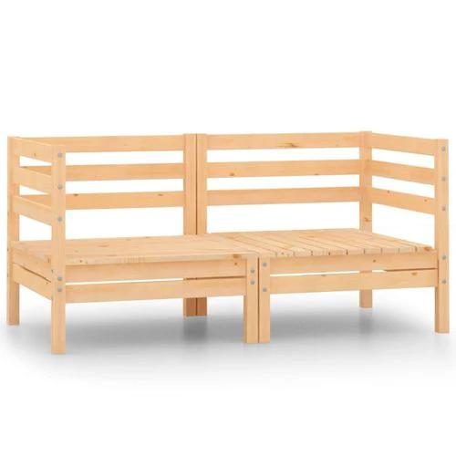 vidaXL Modular Corner Sofa 150x150 cm Solid Pinewood with Sturdy Design for Outdoor Relaxation by vidaXL