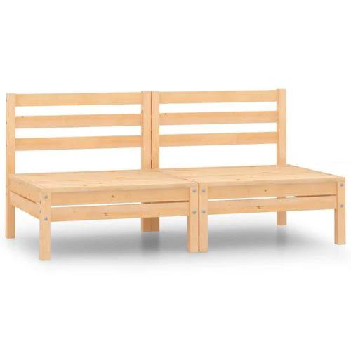 vidaXL vidaXL Modular Corner Sofa 150x150 cm Solid Pinewood with Sturdy Design for Outdoor Relaxation - Garden Sofa Sets