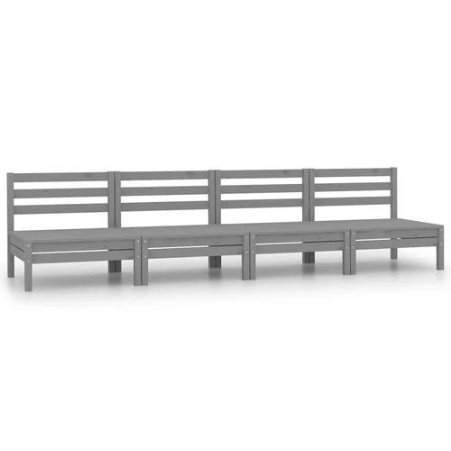 vidaXL Modular Corner Sofa 150x150 cm Solid Pinewood with Sturdy Design for Outdoor Relaxation by vidaXL