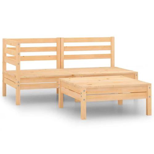 vidaXL Modular Corner Sofa 150x150 cm Solid Pinewood with Sturdy Design for Outdoor Relaxation by vidaXL